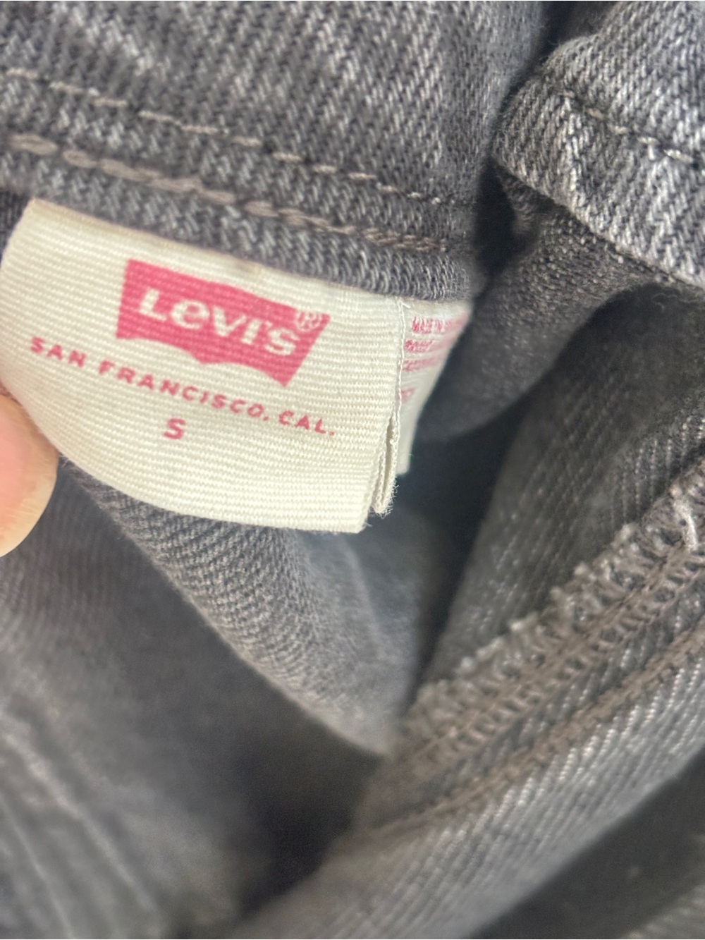 Levi's Bustier Denim Wide-Leg Jumpsuit in Black Size S - Picture 11 of 13